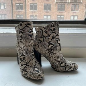 Size 8.5 Snakeskin Booties